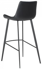 HYPE ČALÚNENÁ BAROVÁ STOLIČKA black/black
