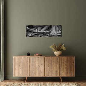 Obraz - Korene stromu (s hodinami) (90x30 cm)