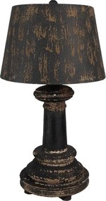 Table Lamp ? 35x64 Cm Black Wood Metal - ? 35*64 cm E27/ma* 1*60W