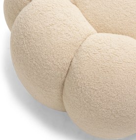 Čalouněný taburet Perugia bouclé béžový