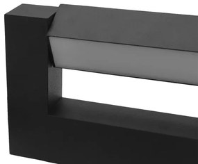 LED Vonkajšie nástenné svietidlo 2xLED/4W/230V IP54 30 cm čierna