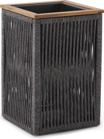 Kvetináč s textilným výpletom