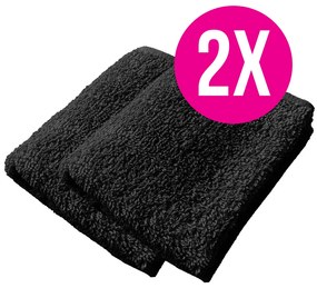 2x froté uterák Homa RIAN BLACK 30x50 cm