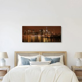 Obraz nočného mesta (120x50 cm)