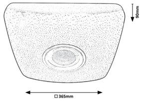 Rabalux - LED RGB Stmievateľné stropné svietidlo s reproduktorom LED/18W/230V + DO