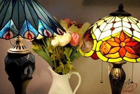 Stolní lampa Tiffany Peacock