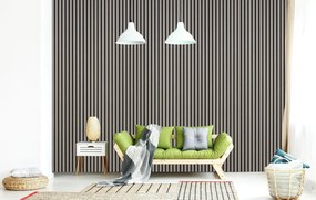 Drevený akustický panel, 2400 x 600 mm, B2BP009, balenie 5 ks, dub grafitový