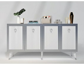 Skrinka Bare White and Silver