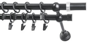 Garniža II stylus fi 19 čierna 160cm cylinder saturn