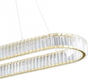 Toolight Toolight, LED stropné svietidlo 100x30 cm, 22W, APP1508-CP, zlatá matná, OSW-06971