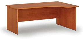 Rohový kancelársky písací stôl PRIMO WOOD, 180x120 cm, pravý, čerešňa