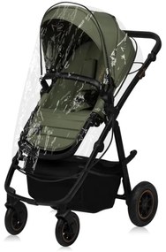 Lionelo - Kombinovaný kočík 3v1 AMBER PLUS Zelený les