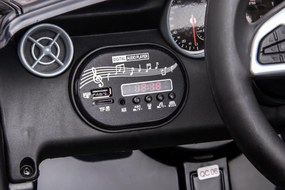 LEAN CARS Elektrické autíčko Mercedes SLC 300 LED MP3 biele