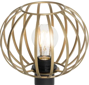 Dizajnová stolná lampa mosadz - Johanna