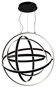 LED Luster na lanku COPERNICUS 1xLED/260W/230V čierna