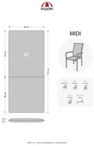 Doppler LIVING 2915 stredná - poduška na stoličku a kreslo