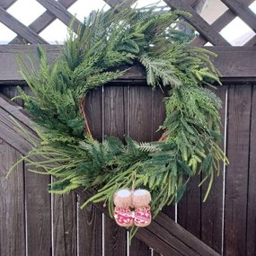 DECOLED Dekorácia, snežnice, 10 x 8,5 x 8 cm, červená