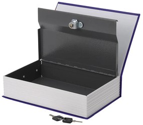 Bezpečnostná krabica v tvare knihy- modrá