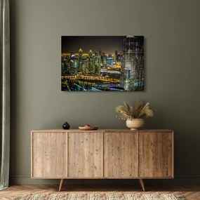 Obraz nočného mesta (90x60 cm)
