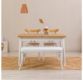 Jedálenský set Duvasa 19 (biela) (pre 4 osoby). Vlastná spoľahlivá doprava až k Vám domov. 1093789