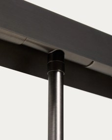 Čierna stojacia lampa (výška 121 cm) Lynor – Kave Home