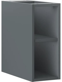 Mexen Box-A, otvorená skrinka s policou 20 cm, grafitová matná, 91AX2-0200-470-0-66