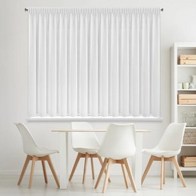 ZÁCLONA NA PÁSKE DEBRA 400X160 CM BIELA
