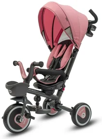 Baby Mix Detská trojkolka 5v1 Relax 365°, ružová