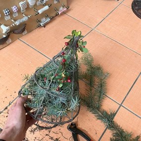 Christmas Tree metal svietidlo CREATIVE LED gemstone 44*20