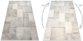 Koberec FUSION 1200 krémový / béžový - geometrický, moderný, abstraktný