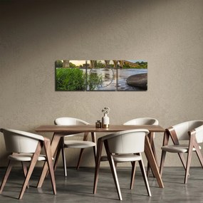 Obraz - Richmondský železničný most (s hodinami) (90x30 cm)