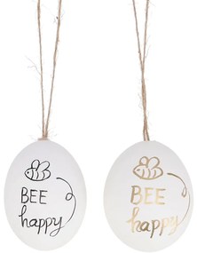 Závesné slepačie vajíčko BEE HAPPY - viac variantov