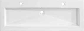 Comad Nábytkové keramické umývadlo UM-8070 SPIRIT 120, 121x46 cm, biela lesklá