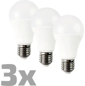LED žiarovka EURAKLES E27 / 8,5 W 806 lm 4000 K 3 ks