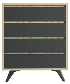 Komoda Suvera Oak and Anthracite