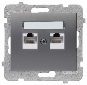 Sieťová Zásuvka RJ45 GPK-2D/M.GR Sigma