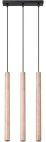 Sollux SL.1267 - Luster na lanku PASTELO 3xG9/8W/230V drevo
