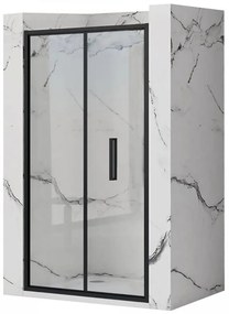 Sprchové dvere Rapid Fold 100x195 black Rea K6418