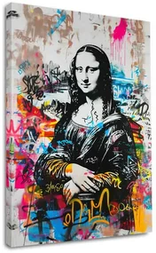 Obraz Graffiti Mona na plátne | Akrylové detaily
