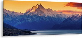 Obraz - Jazero Pukaki (120x50 cm)