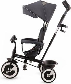 Detská trojkolka na tlačenie s otočným sedadlom ASTON – sivá