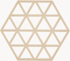 Silikónové podložky pod poháre Triangles, 6 ks