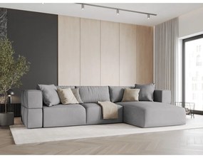 Svetlosivá rohová pohovka, pravý roh Esther – Milo Casa