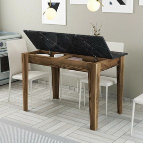 Jedálenský stôl Kiev Black and Walnut