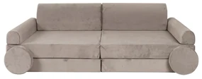 Variabilná detská pohovka MeowBaby® Premium, Velvet Grey