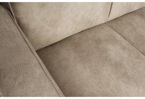 Svetlosivá rohová pohovka z imitácie kože (pravý roh/do L) Statement – WOOOD