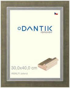 DANTIK rám na obraz 30x40 | AMALFI zelená (Plexi Čiré)