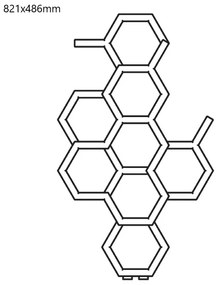 Terma Hex 821x486 vodný radiátor Soft 9005 ZX