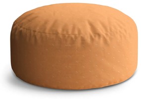 Sablio Taburet Biele čiarky na oranžovej: 40x50 cm
