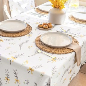 Goldea jarný hranatý teflónový obrus - bahniatka 80 x 80 cm